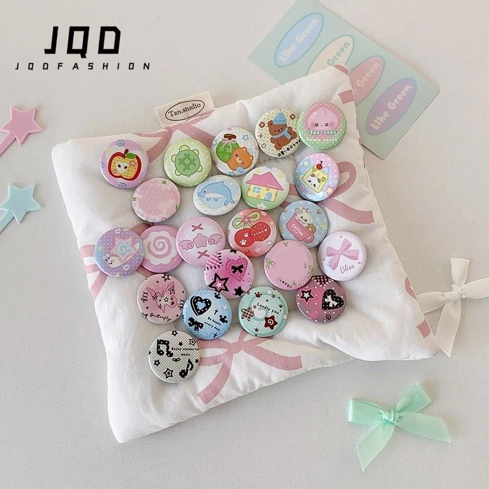 Bộ sổ tay huy hiệu JQD 6 chiếc, huy hiệu trang trí trâm cài Mini 25mm, Bộ quà tặng Baji sinh viên Ba