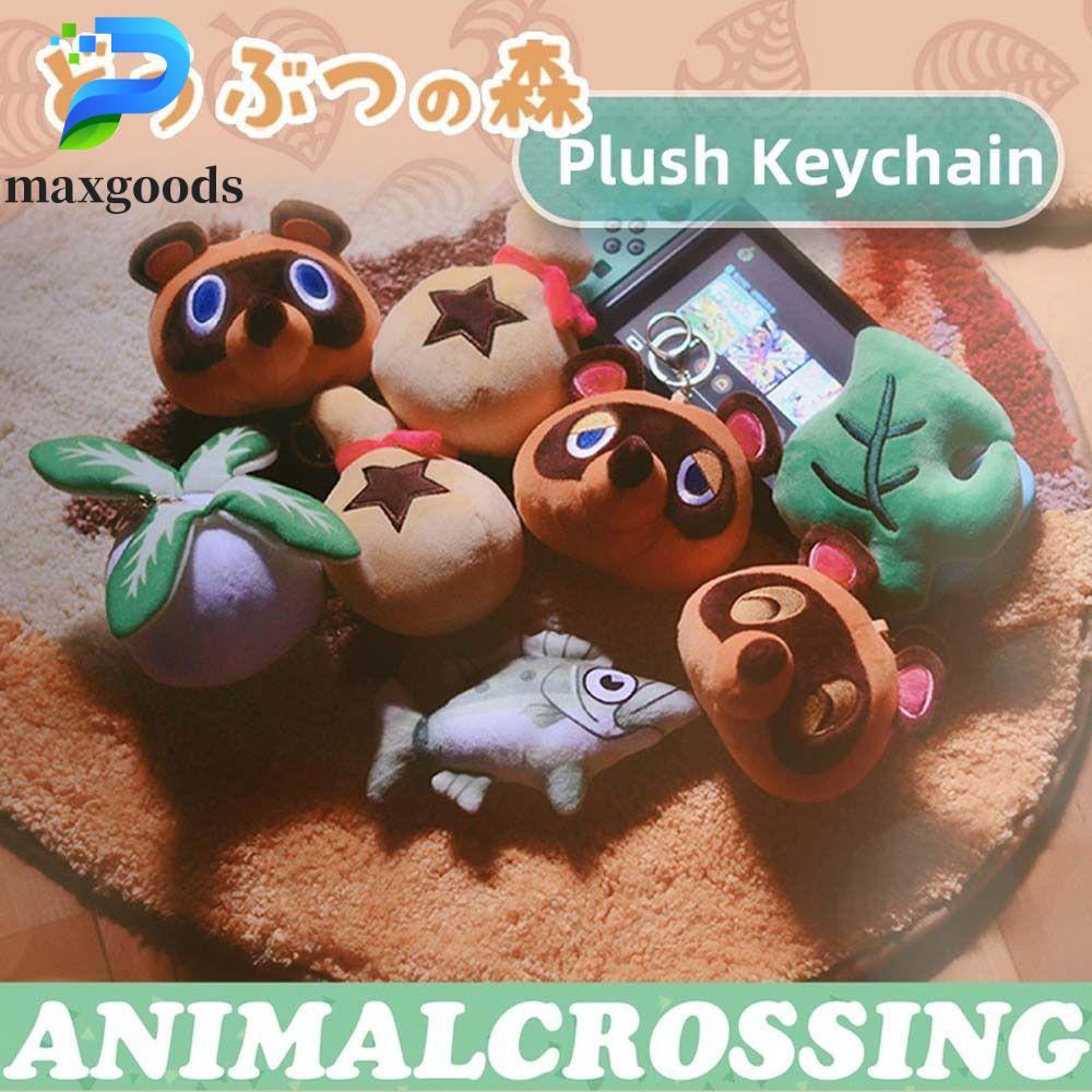 MAXGOODS Animal Crossing Móc khóa, Marshall Fauna Lá nhỏ Sang trọng Animal Crossing, Ba lô Cyrus K.K