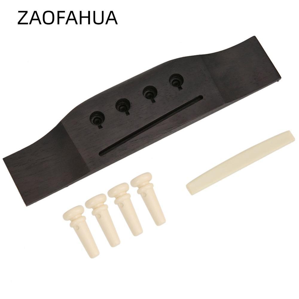 ZAOFAHUA ​Cầu gỗ hồng ​, ​4 dây ​Với chân cầu​ Cầu Bass Acoustic, Nhẹ ​Bass gỗ hồng ​ ​Phần Bass 4 D