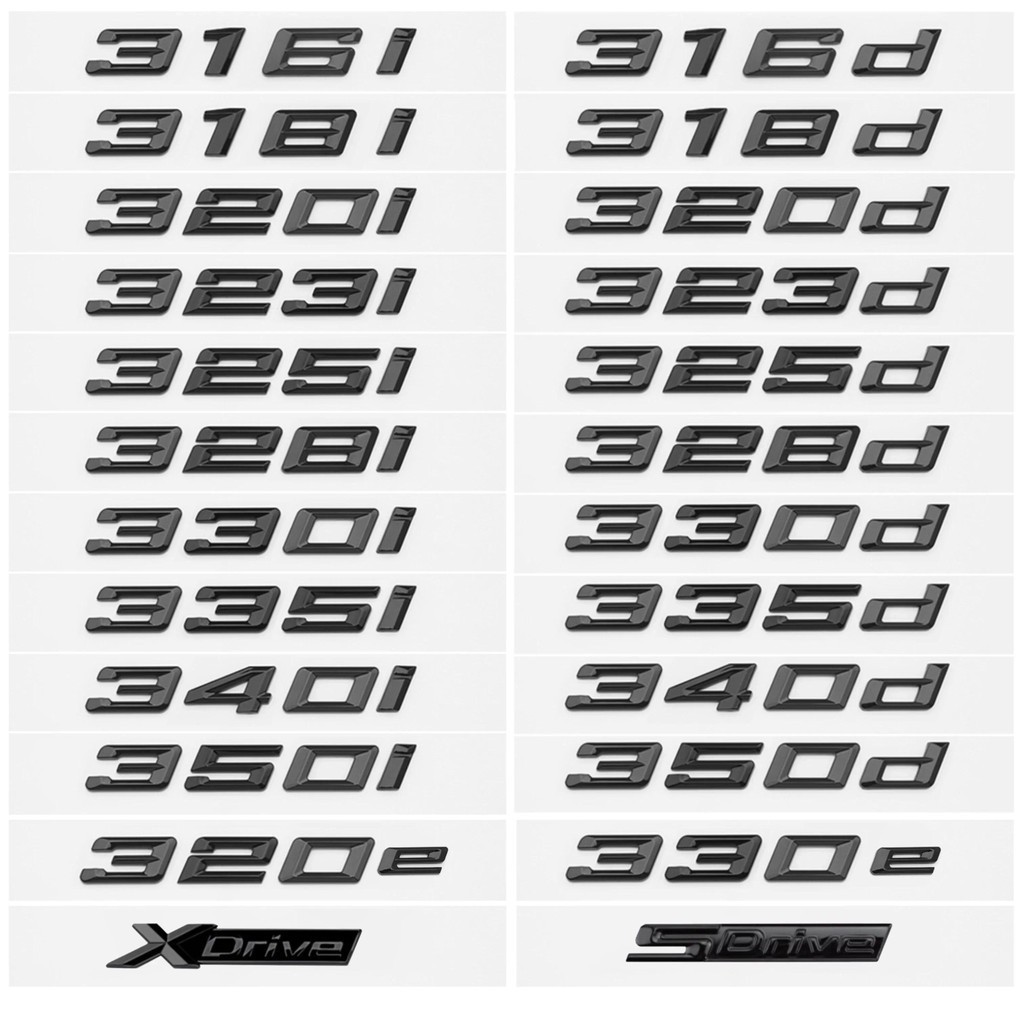 Bóng Đen 320i 320d 320e 325d 328d 330i 330d 330e 335d 340d Quốc Huy Miếng Dán Cho Xe BMW Serie 3 E90