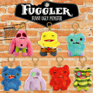 Fuggler Răng Quái Vật Sang Trọng Búp Bê Xấu Xí Dễ Thương Spongebob Hoạt Hình Nhồi Bông Móc Khóa Mặt Dây Chuyền Quà Tặng