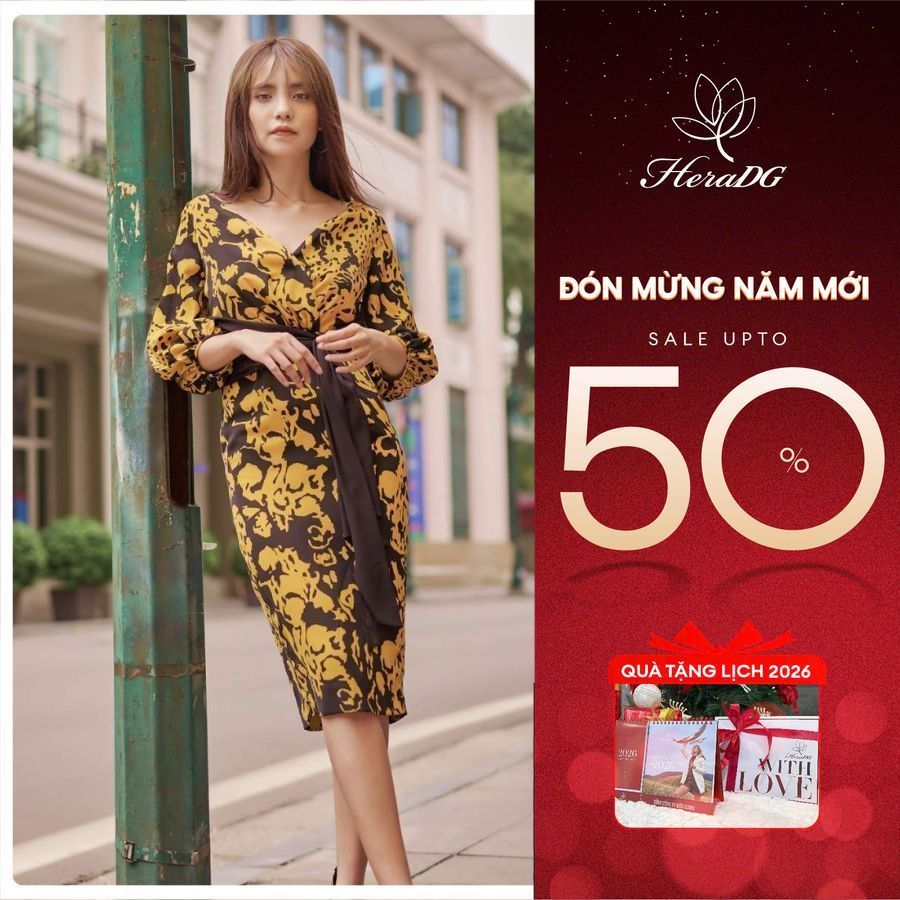 Đầm lụa thắt eo HeraDG - SDP20037