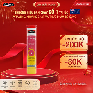  Viên sủi Vitamin C liều cao Swisse High Strength Vitamin C 1000mg Effervescent  20 viên  
