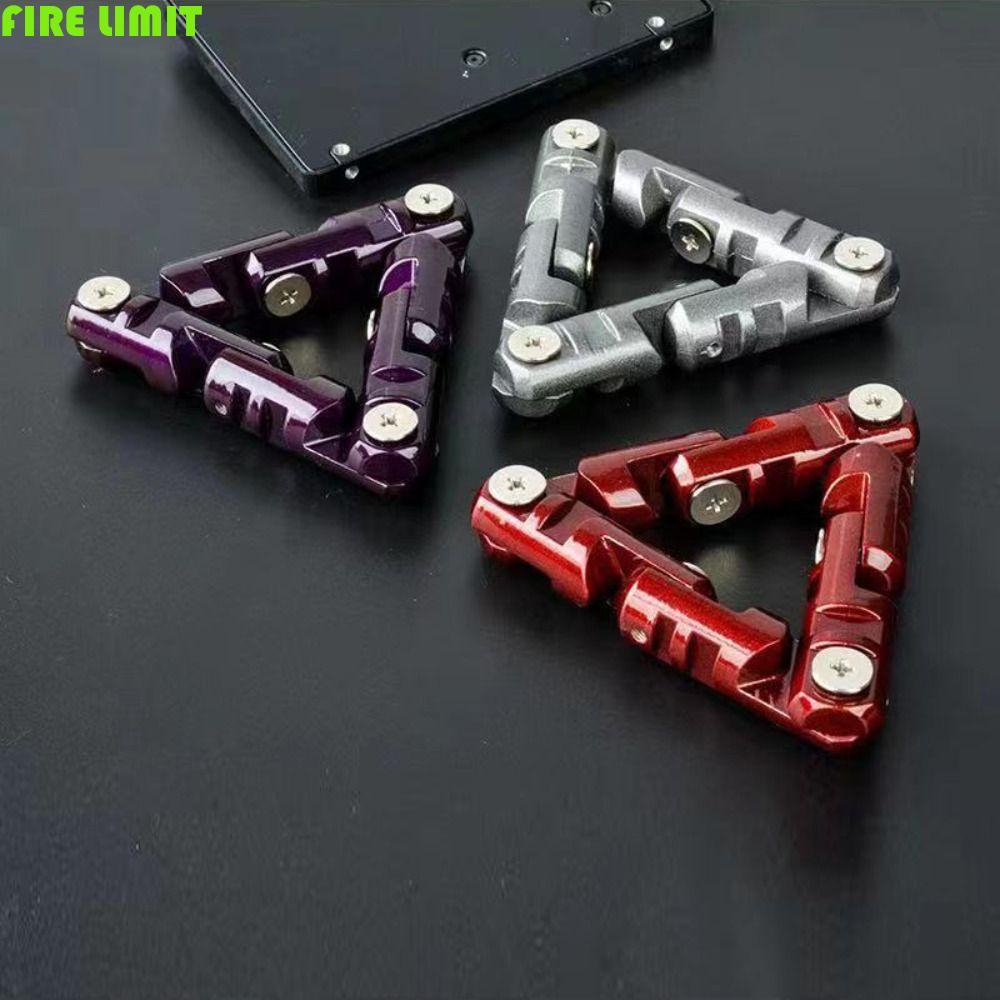 FIRE LIMIT EDC Fidget Toy, Dây chuyền kim loại hợp kim nhôm linh hoạt Đồ chơi có thể lật, Máy tập cầ