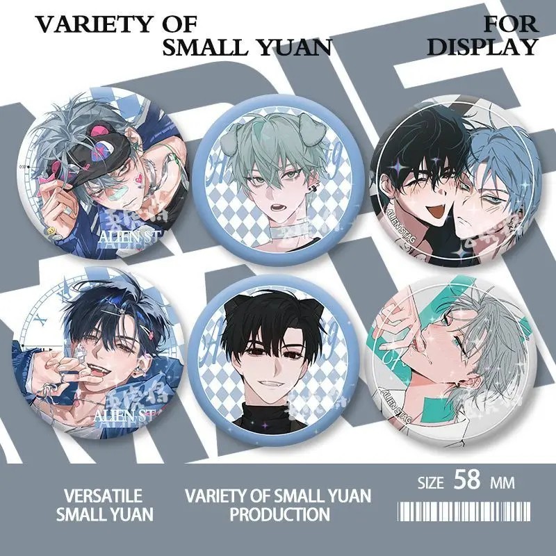 Huy hiệu Alien Stage Badge Anime Pin cài áo hình Luka Ivan Till Mizi Sua Hyuna trang trí cặp sách ba