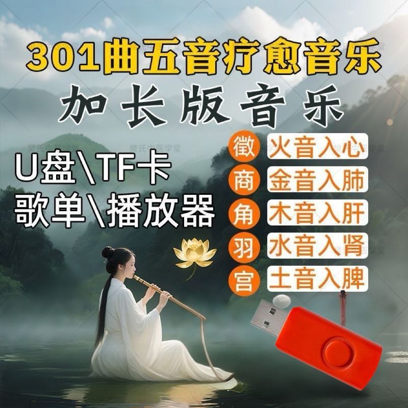 Âm thanh chữa bệnh năm giai điệu u Disk Health In Music Therapy Player TF Memory Card Music Usback +