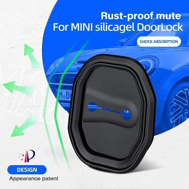 Silicone Cửa Ô Tô Giảm Sốc Đệm Vỏ Bảo Vệ Cho Xe BMW Mini CLUBMAN COUNTRYMAN JCW CABRIO COOPER Phụ Ki