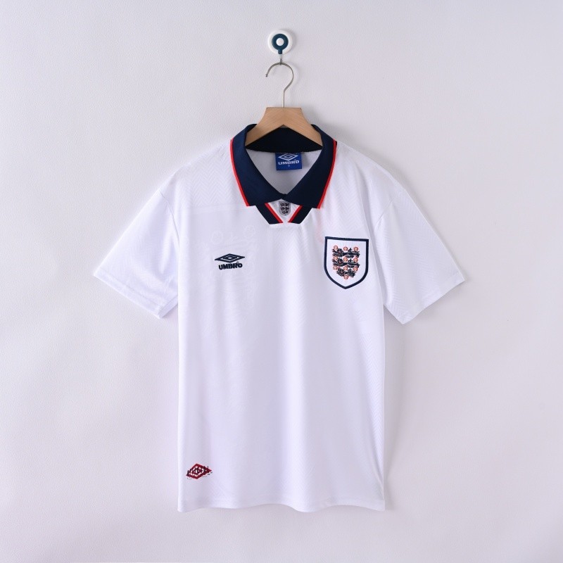 Áo thun nam ngắn tay mùa giải 1994 / 95 England Away Retro Edition