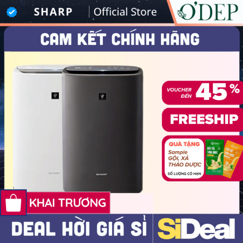 Máy lọc khí và tạo ẩm Sharp KI-N40V-W/H - Hàng chính hãng - Bảo hành 12 tháng - SIDEAL SIL