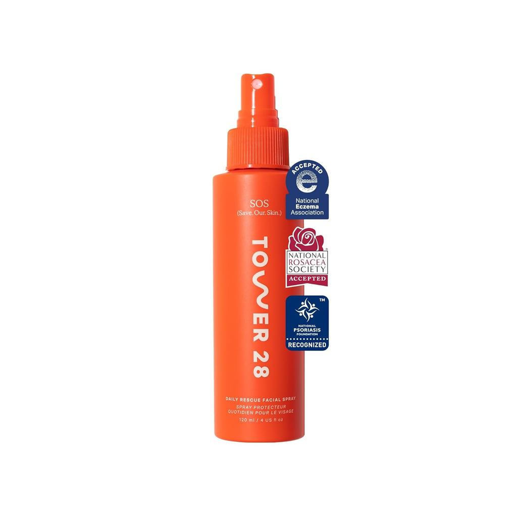 Tower28SOS Xịt dưỡng da nhạy cảm hàng ngày, Xịt axit Hypochlorous giúp giảm sưng tấy và mụn trứng cá