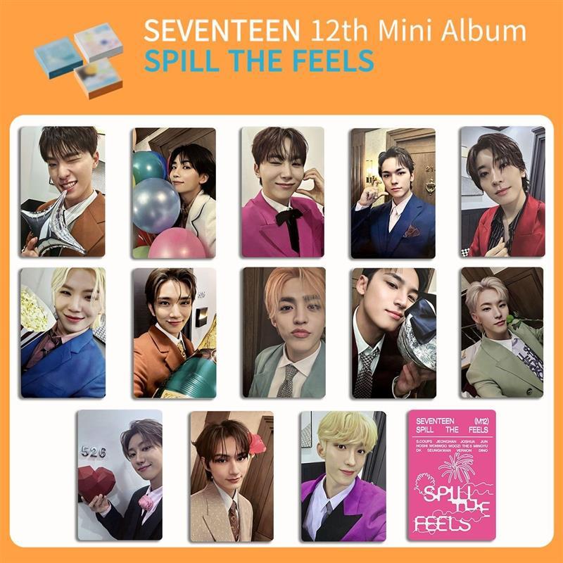 SEVENTEEN Kết Hợp SPIL THE FEELS Photocard CARAT Phiên Bản CARAT Album Photocard SVTSEVENTEEN Kết Hợ