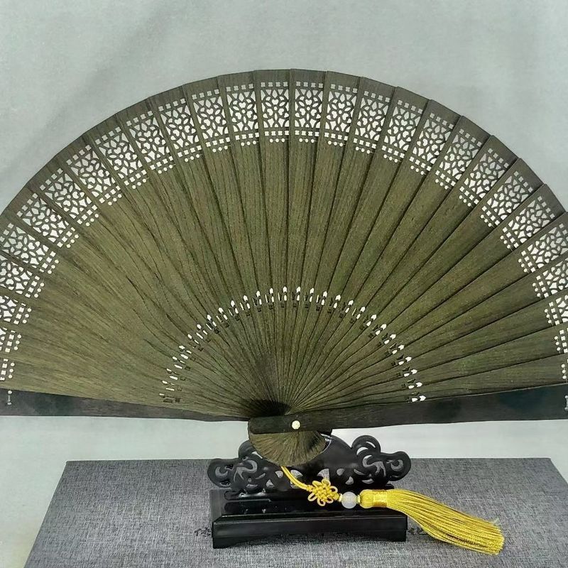 Quà Tặng Gỗ Đàn Hương Mùa Hè Đột quỵ Phong Cách Quạt Miễn Phí Thủ Công Rỗng Trang Trí Cao Cấp Quạt G