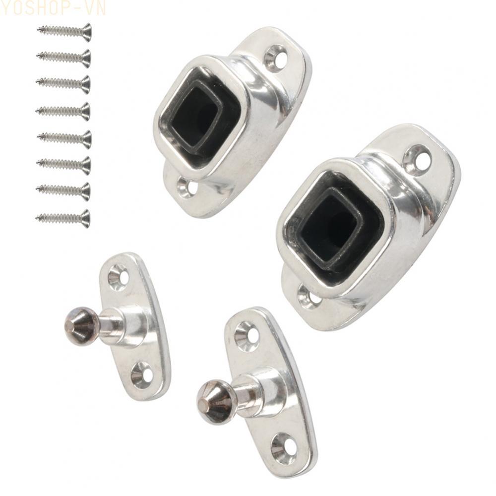 [Ysp]RV Door Holder Aluminum Alloy Rubber Base Silent Operation Soft Plastic Pad