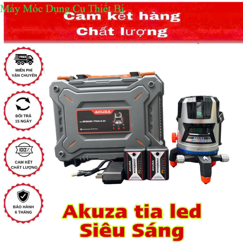 Máy Cân Bằng Laze ,laser , Tia xanh Bóng Led Siêu Sáng AKUZA  TITAN B Hỗ trợ ngoài trời, Máy móc tb