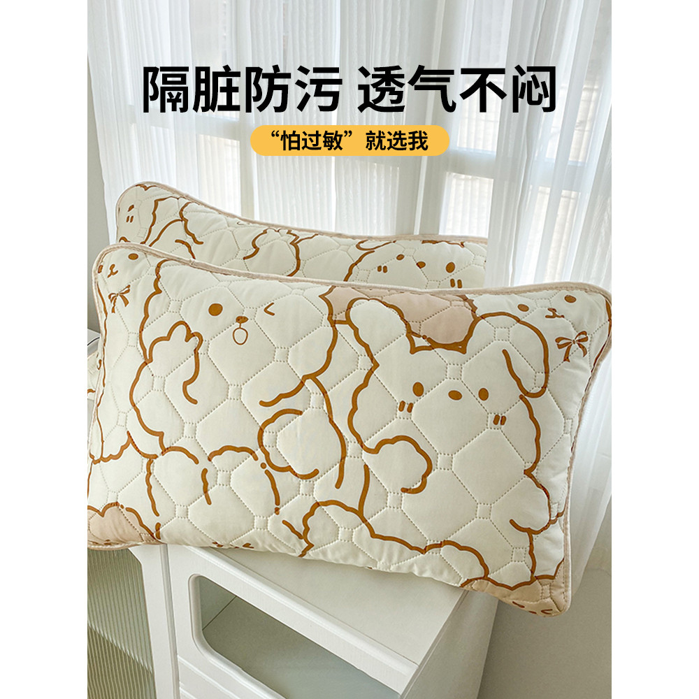 Vỏ Gối Chống Thấm Nước Một Cặp Gói Đầu Chống Nước Bọt Dầu Gối Khăn Vỏ Gối Đơn Vỏ Bảo Vệ 48x74 Gối Lõ