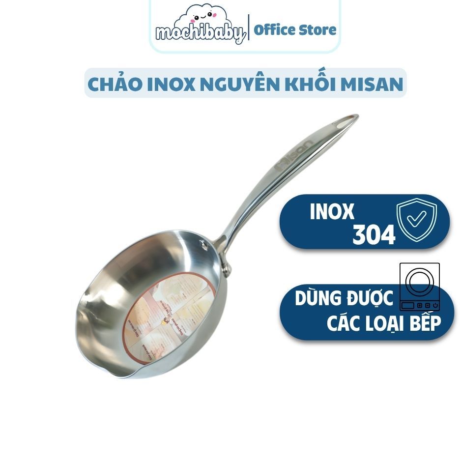 Chảo Inox 304 Nguyên Khối 3 Lớp Misan Enchanted Forest 16cm – Chống Dính, Bắt Nhiệt Nhanh, An Toàn