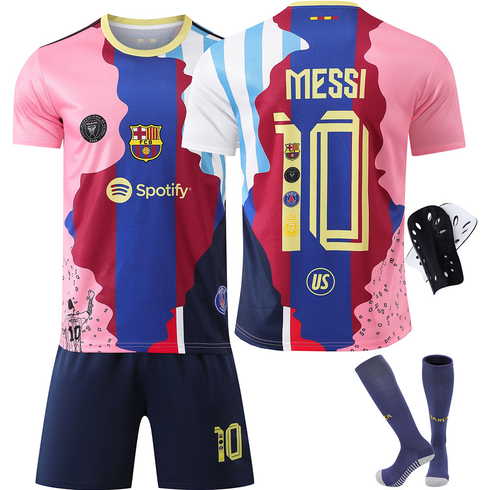 FC Barcelona Phiên bản kỷ niệm Lionel Messi Món quà sinh nhật lần thứ 10 cho áo choàng bóng đá dành 