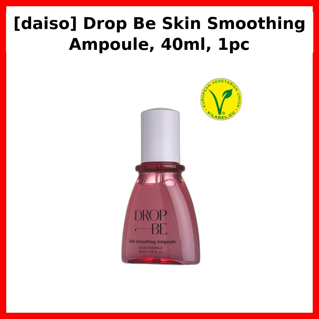 [daiso] Drop Be Skin Smoothing Ampoule, 40ml, 1pc / Glass Skin / Niacinamide Serum / K-DAISO