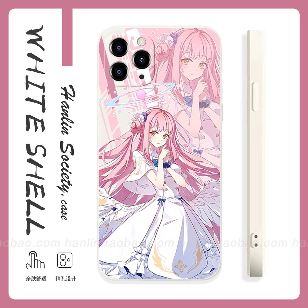 Ốp lưng Blue Archive Misono Mika iPhone 17 16 iPhone 15 14 13 12 11 Plus Pro Max X SE 7 6 TPU trong 