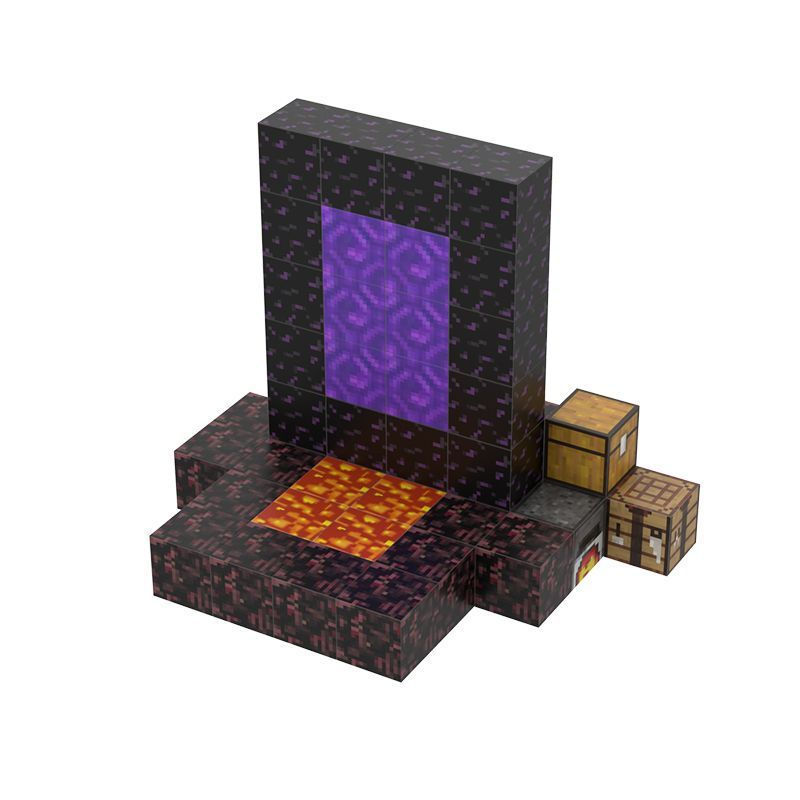 New Product#Minecraft Magnetic Blocks Magnetic Building Blocks mc Portal Blocks Magnetic Door Transf