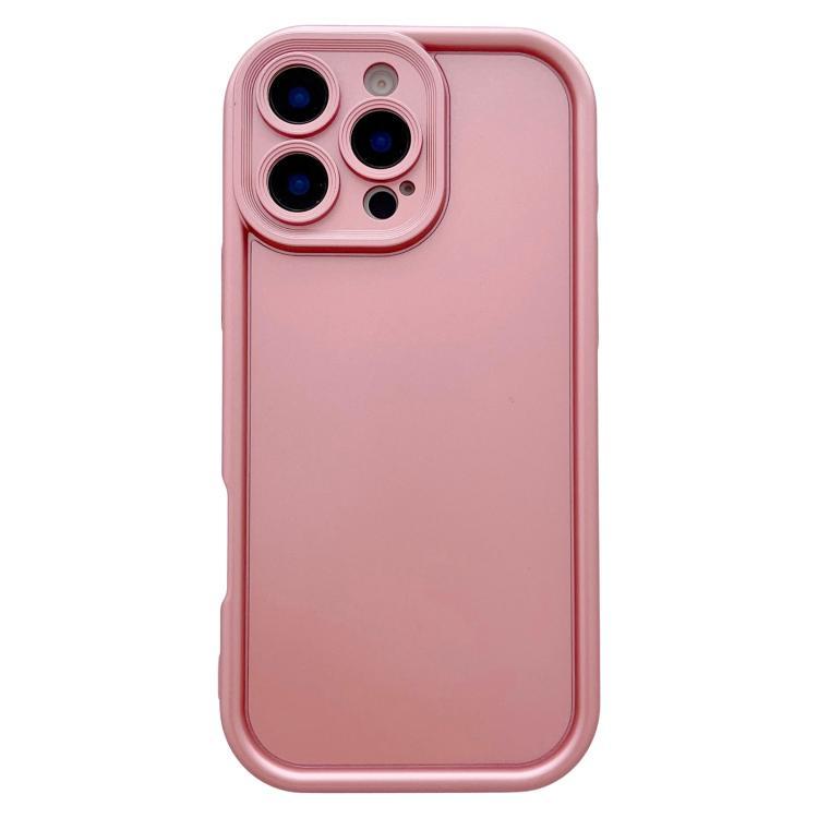 Nhà máy bán trực tiếp Sơn kim loại màu trơn Vỏ điện thoại TPU lỗ chính xác cho iPhone 16 Pro Max / i