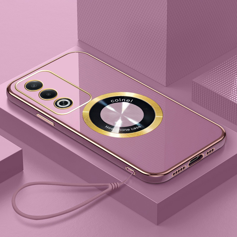 Ốp Màu Kẹo Thời Trang Cho OPPO A3 Pro A80 K12X PKD130 CPH2639 CPH2667 Mạ Silicon Mềm Có Gương Biến D