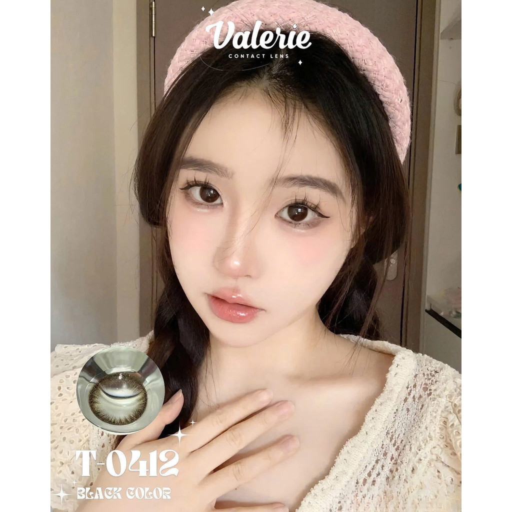 T-0412 BLACK LENS - LENS HÀN | MALL LENS - KÍNH ÁP TRÒNG ĐÀ NẴNG | SHIP HỎA TỐC