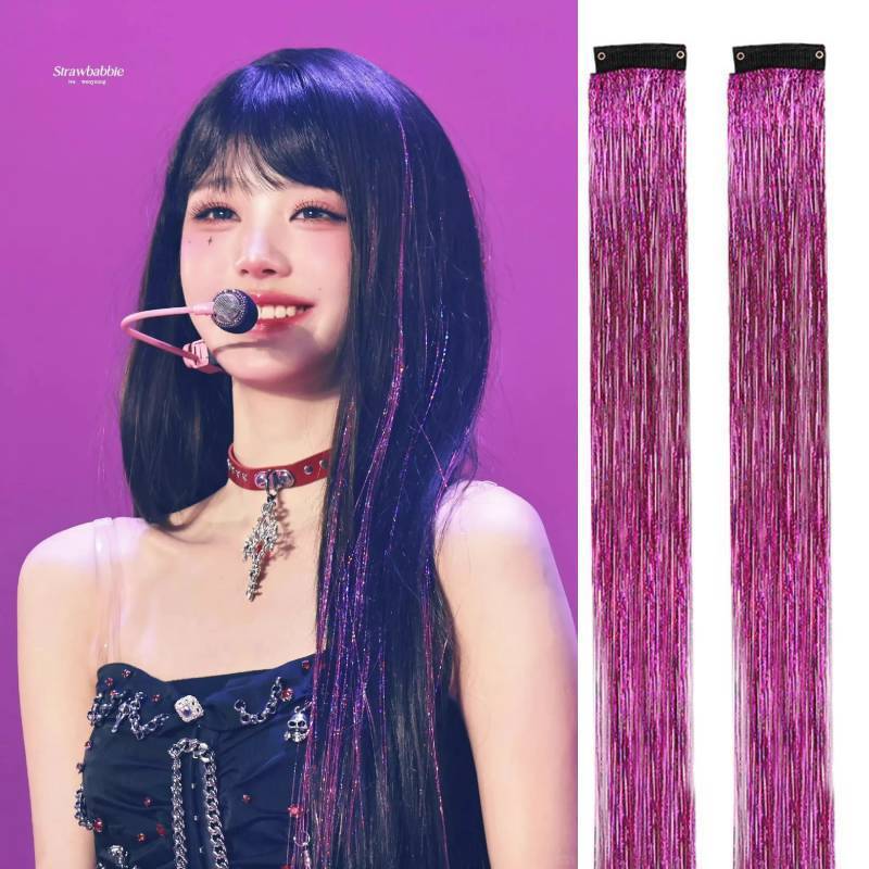 Nhấp Nháy Flash Lụa Bb Kẹp Màu Tóc Bện Traceless Tóc Giả Âm Nhạc Nhấp Nháy Nối Flash Và J0k4