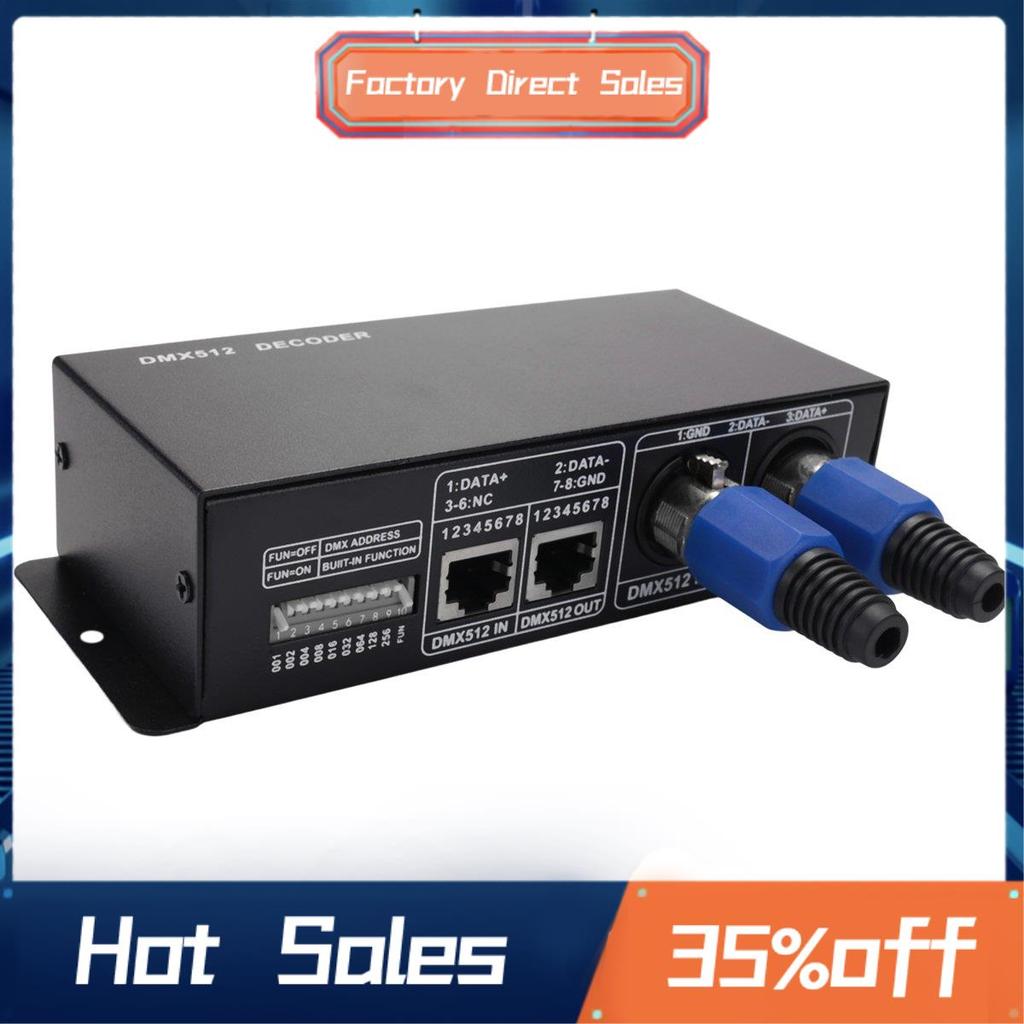 Bộ giải mã LED 3CH DC12-24V RGBW DMX 512 Bộ giải mã LED RGB LED DMX512, DMX512-3CH