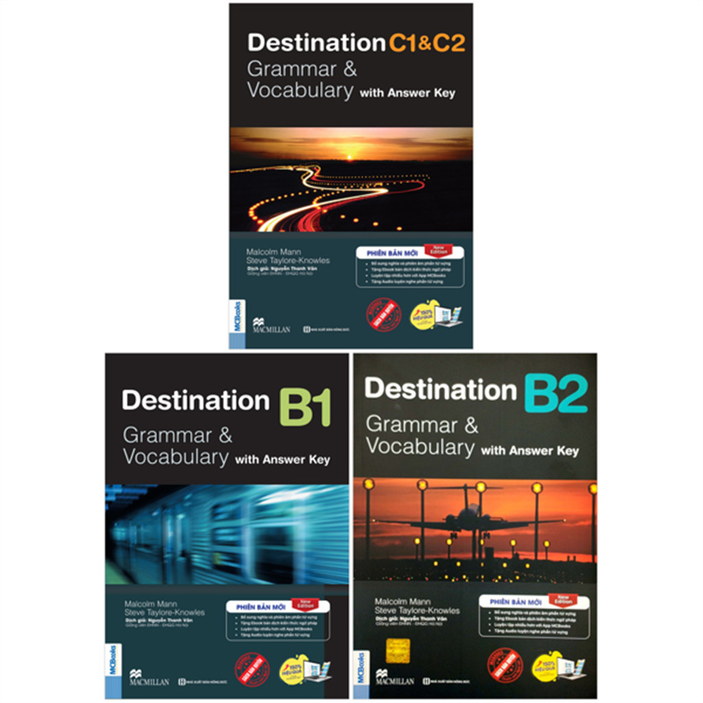 Sách - Trọn Bộ Giáo Trình Destination Grammar & Vocabulary B1, B2, C1&C2 phân loại Lẻ/combo [Nhà sác
