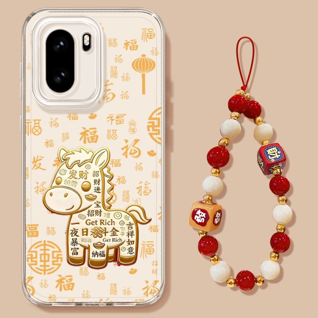 Fortune Horse Áp dụng OnePlus ace6 Vỏ điện thoại Phong cách mới 1Plus ace5 Phiên bản đua xe Trong su