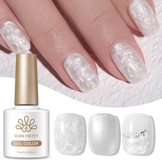  BORN PRETTY 10ml Ngọc Trai Ngọc Trai Sợi Trắng Gel Sơn Móng Tay UV   LED Ngâm Gel Cho Gia Đình Nail Salon Cho Quà Tặng Đám Cưới 