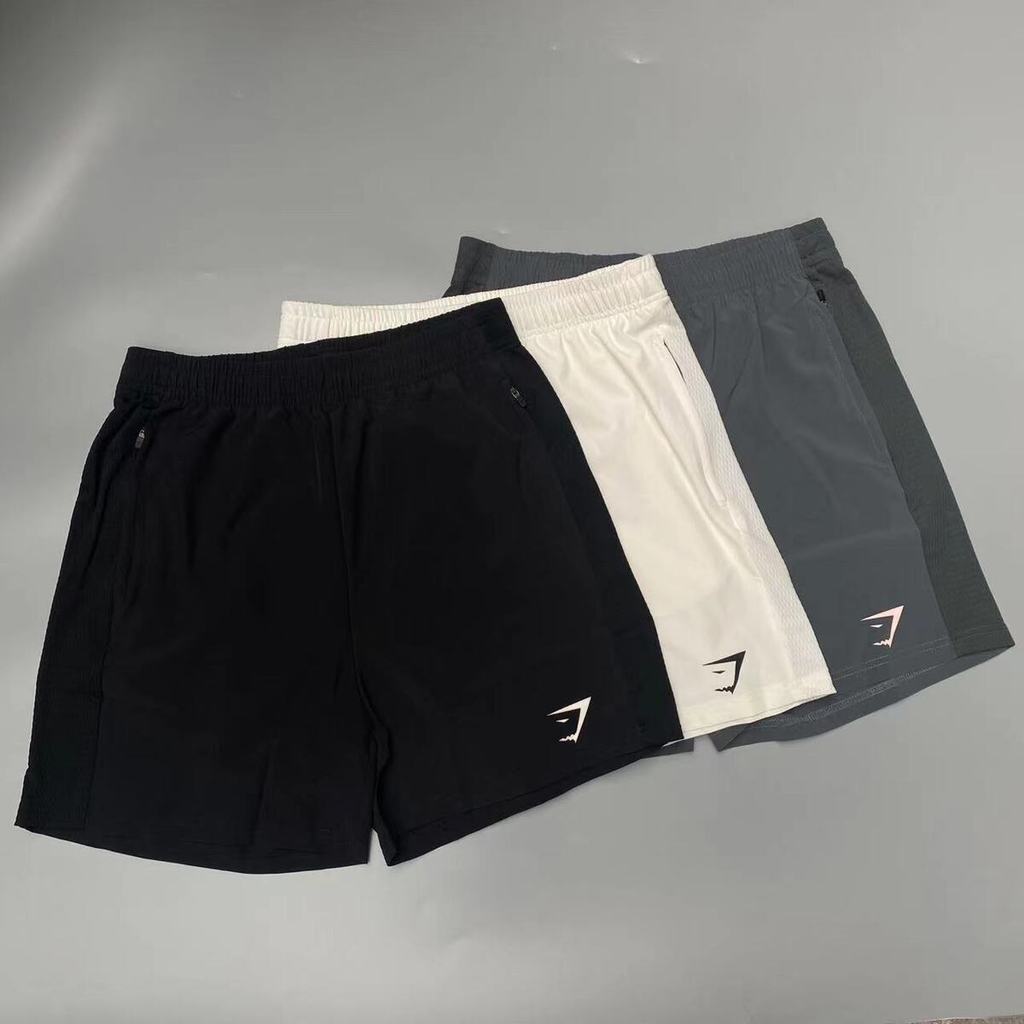 Quần Short nam Gymshark dây kéo khô nhanh, thoáng khí, phù hợp cho tập luyện và chạy bộ