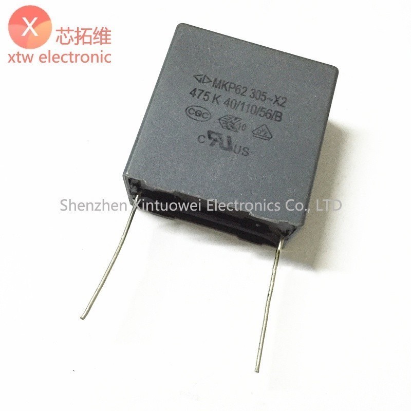 5 Cái / lốc Tụ Điện Phim MKP62 Farad X2 Ampe Tụ 305V475K 4.7UF Pin Pitch P27.5MM P = 27.5 / 37.5MM