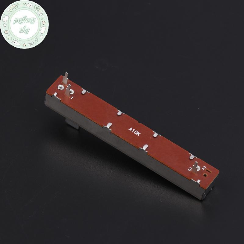 PUSKY 88mm 3 chân Máy đo điện áp đơn A10K B10K Máy đo điện áp trượt thẳng Máy trộn kênh đơn Fader St