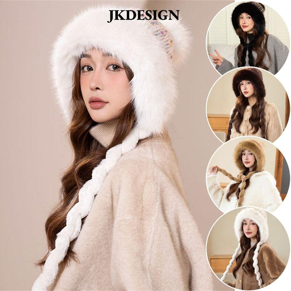 Mũ dệt kim JKDESIGN, mũ trượt tuyết chống gió và mũ len dày dành cho thời trang outdoor