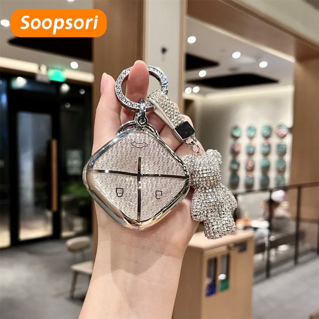 Vỏ chìa khóa Wuling Cloud Ev Binguo / Air EV 2024 / 2025 Wuling Keyless Remote Key Cover Chất liệu k