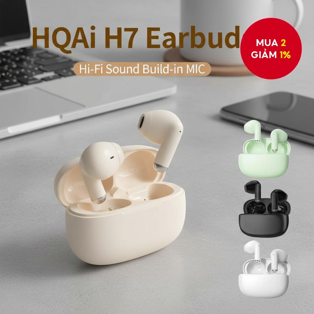 HQAi H7 Tai nghe không dây Bluetooth Âm thanh HIFI Chống ồn Điều khiển cảm ứng Có micro cho Chơi gam