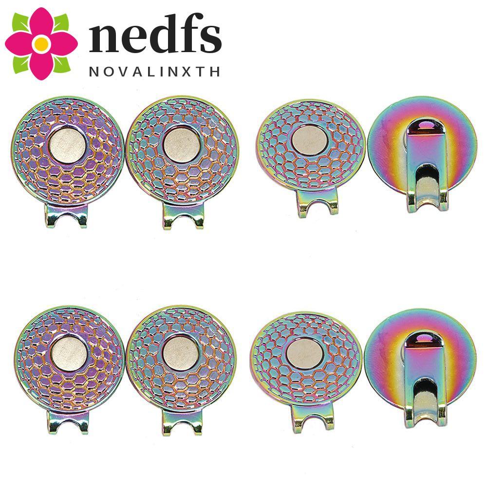 NEDFS Golf Ball Marker Golf Training Aid Metal Ball Marker Holder Golf Marker 20 / 25mm Golf Cap Cli
