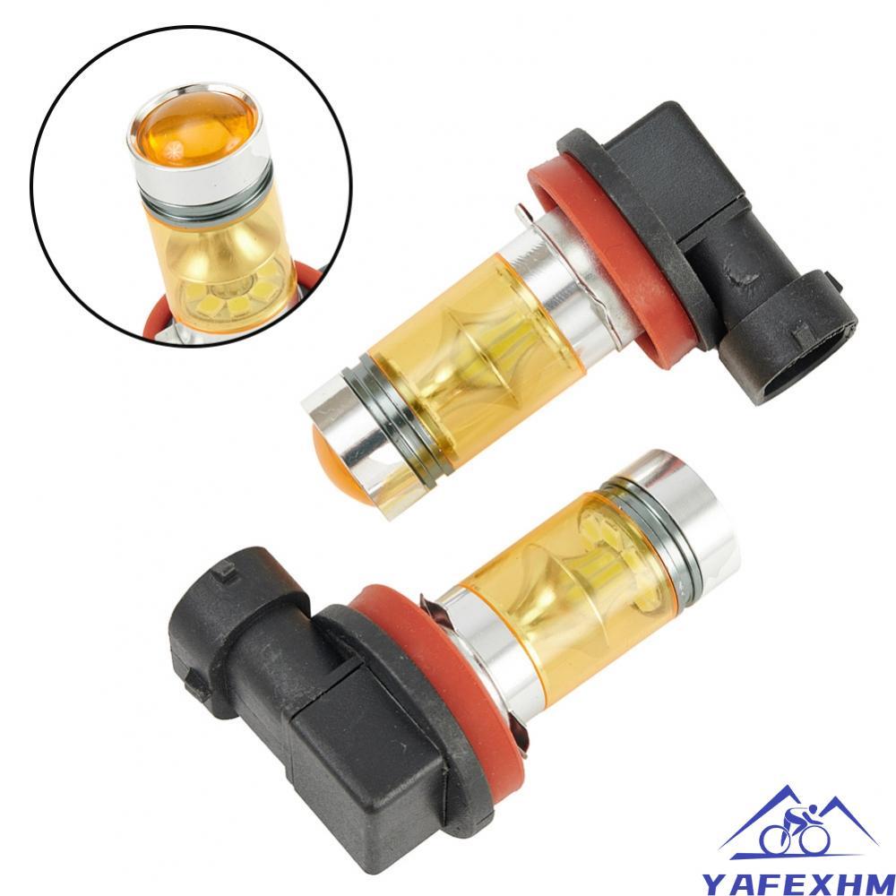 2 Bóng Đèn LED Sương Mù Ô Tô H11 H8 4300K Vàng Chạy Ban Ngày 1000LM Phần