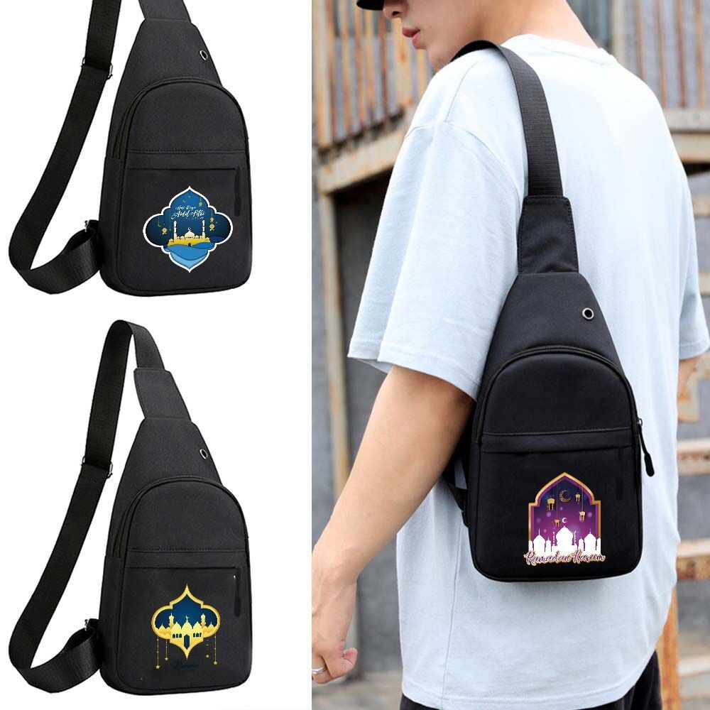 HOT Exquisite Chest bag Earphone & change small item storage  Rucksack Large capacity Muslim’s Ramad