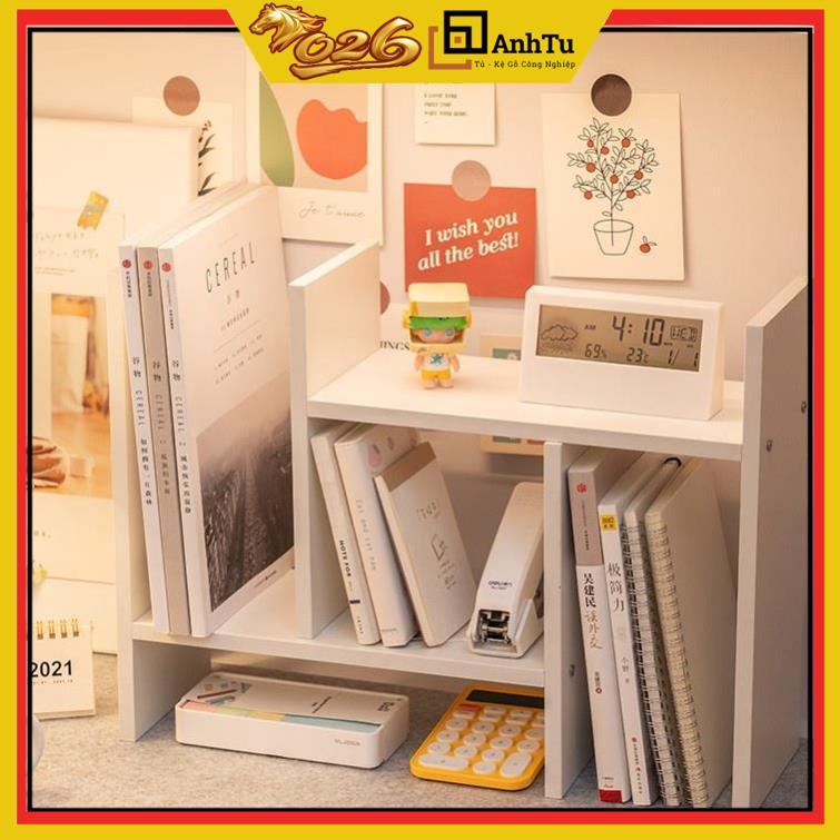 Kệ máy tính và kệ đa năng, màu sắc cute cho các bạn sắp xếp gọn gàng góc học tập
