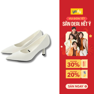   SALE  Giày cao gót YODY mũi nhọn hack dáng cao 5cm da PU đệm êm chân GIN7040 