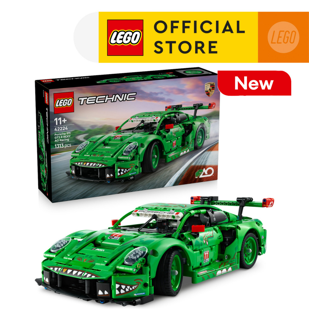 LEGO TECHNIC 42224 Đồ Chơi Lắp Ráp Xe Đua Porsche 911 GT3 R REXY AO (1313 chi tiết)