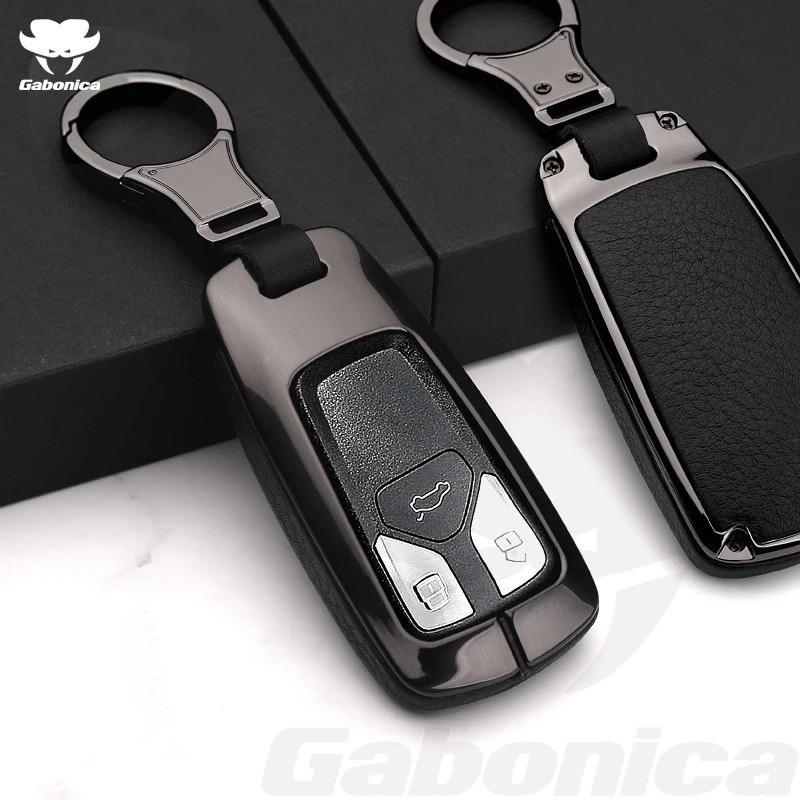 Mới Hợp Kim Kẽm Da Full Cover Xe Chìa Khóa Dành Cho Xe Audi Sport Quattro A3 A4 A5 A6 A7 B9 S4 S5 Q3