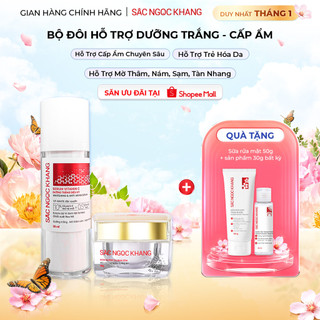  Bộ đôi cấp ẩm dưỡng trắng da Sắc Ngọc Khang 2 món  Serum 30ml + Kem dưỡng da ban đêm 30g  