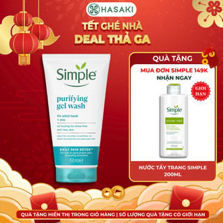   DAILY  Sữa Rửa Mặt Simple Kiềm Dầu Ngừa Mụn Cho Da Mụn 150ml Hasaki Chính Hãng 