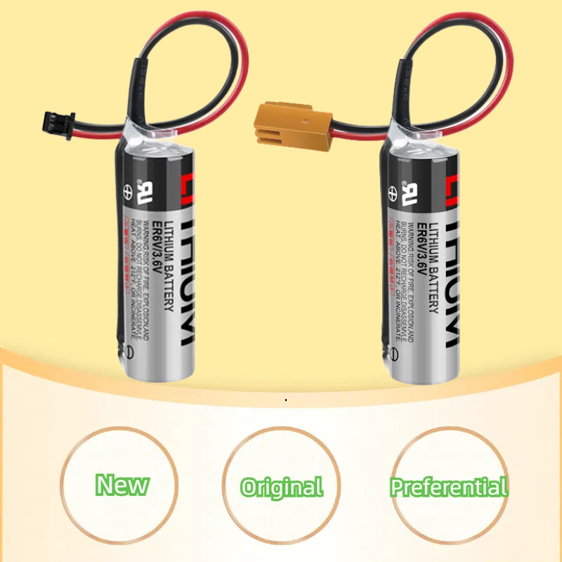 2024 Chính Hãng Toshiba ER6V Pin ER6VC119A ER6VC119B 3.6V PLC CNC Mitsubishi M70 Hệ Thống Ổ Pin