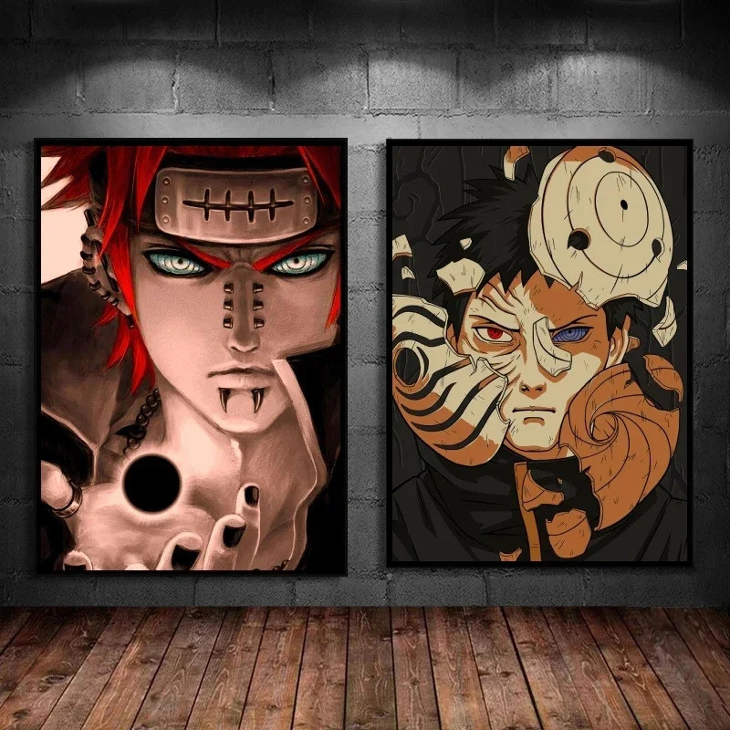 Naruto Đau Sasuke Obito Nghệ Thuật In Hình Anime Theo Chủ Đề Tranh Canvas Độc Đáo Trang Trí Tường Ch