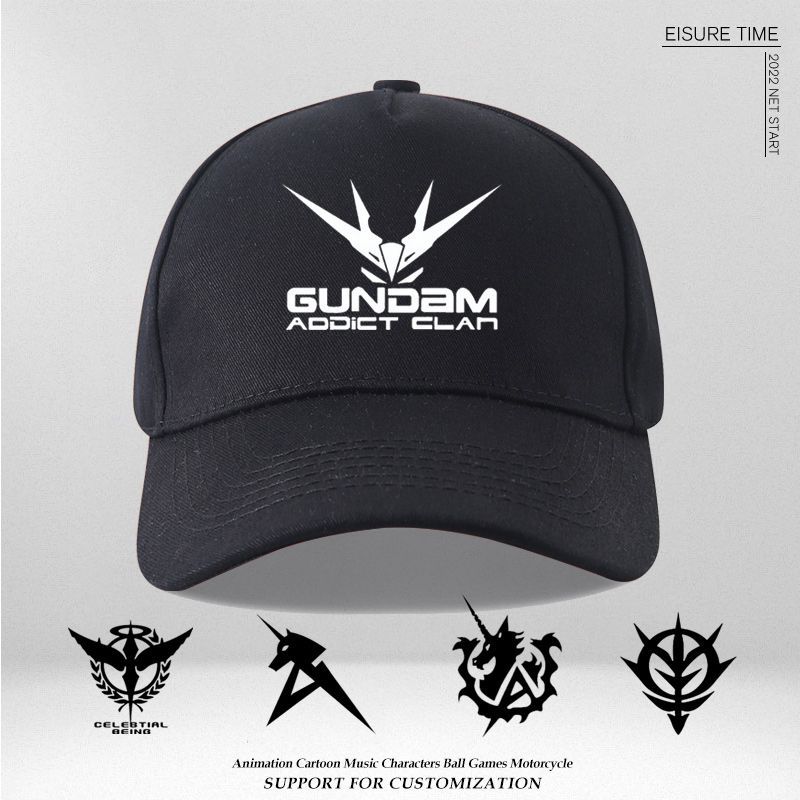 Bộ đồ di động Gundam bao gồm mũ bóng chày và mũ che nắng cho nam nữ
